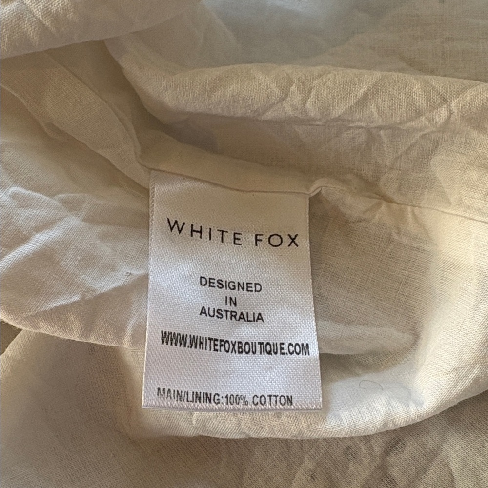 White Fox Boutique White Eyelet Mini Dress - Picture 7 of 9